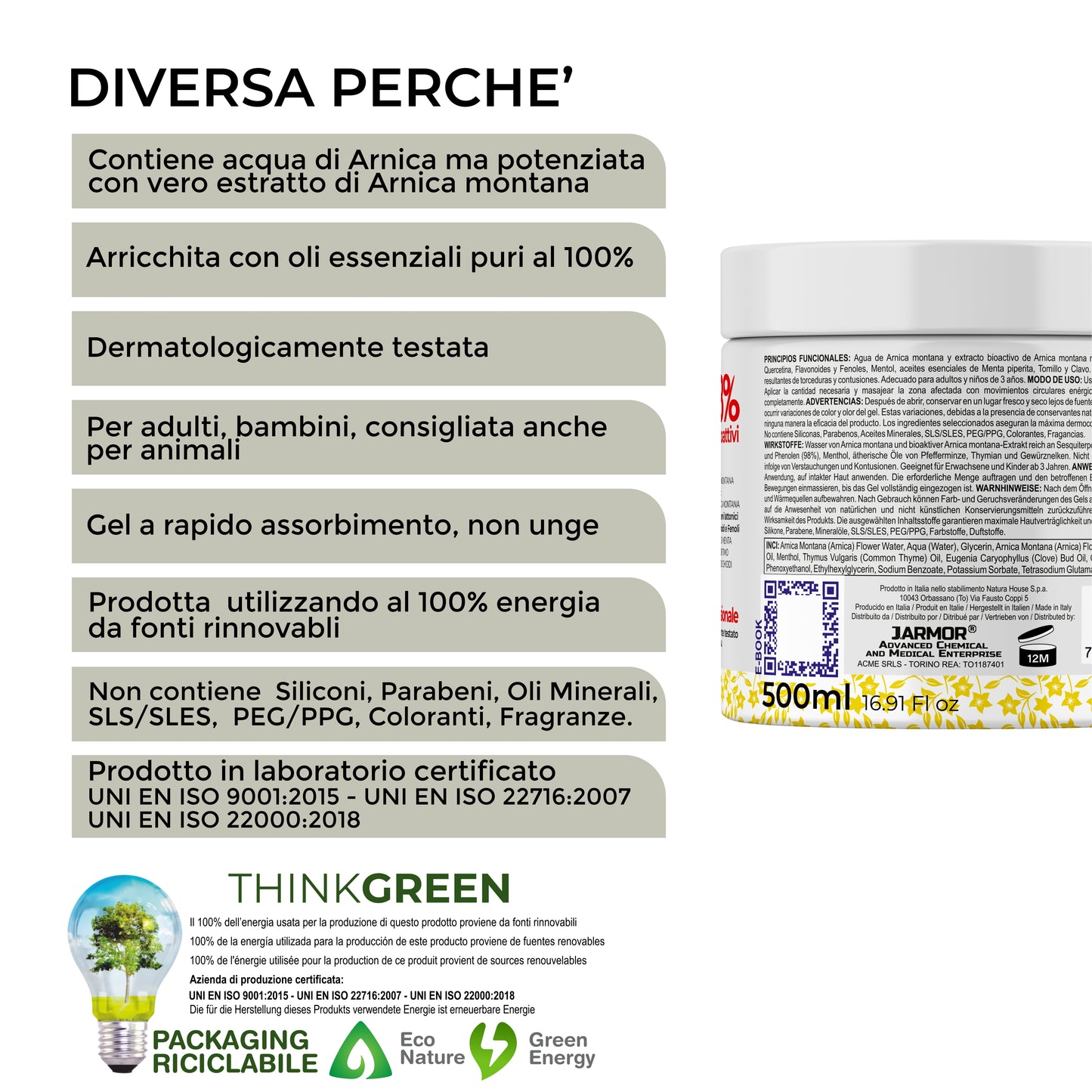 ARNICA - MASSAGGI DOLORI E CONTUSIONI (Gel)